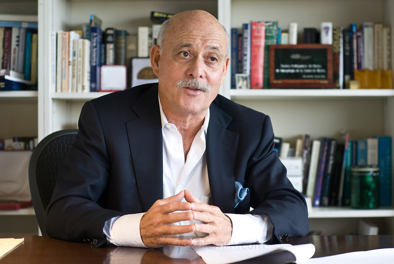 bestselling author Jeremy Rifkin in his office