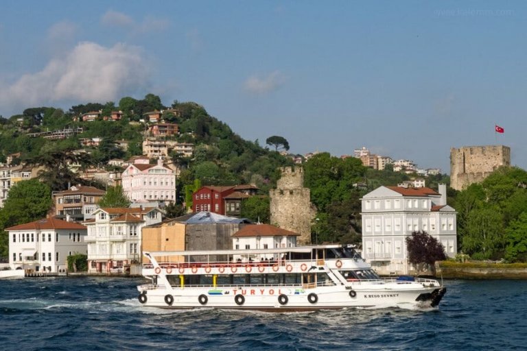 scenic scene at the Bosporus, Istanbul, Turkey