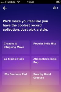 Playlists are grouped in searchable categories