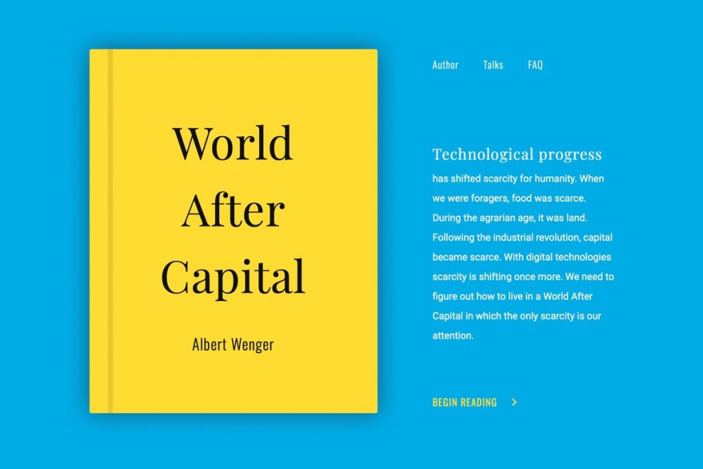 Albert Wenger, World After Capital, book cover